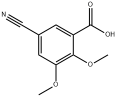 Benzoic acid, 5-cyano-2,3-dimethoxy- 化学構造式