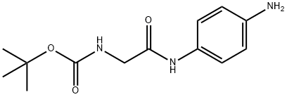 Carbamic acid, N-[2-[(4-aminophenyl)amino]-2-oxoethyl]-, 1,1-dimethylethyl ester Structure