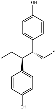 1-fluoronorhexestrol Struktur