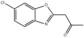 2-Propanone, 1-(6-chloro-2-benzoxazolyl)- 化学構造式