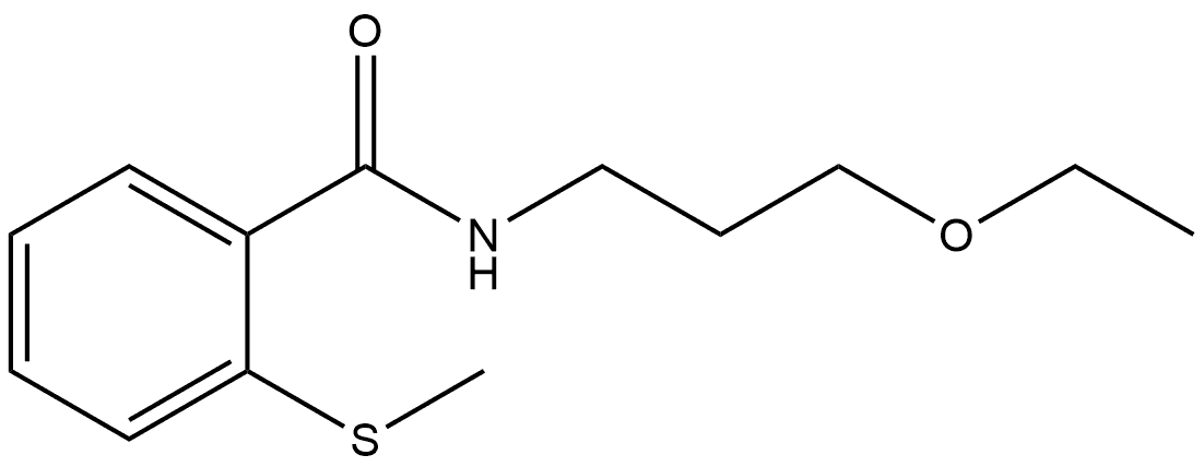 N-(3-Ethoxypropyl)-2-(methylthio)benzamide Structure