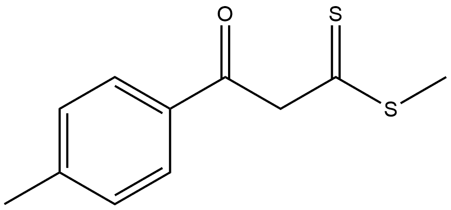 Benzenepropane(dithioic) acid, 4-methyl-β-oxo-, methyl ester