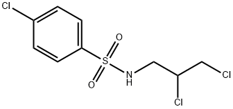 Benzenesulfonamide, 4-chloro-N-(2,3-dichloropropyl)- Structure