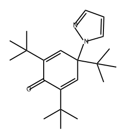 2,5-Cyclohexadien-1-one, 2,4,6-tris(1,1-dimethylethyl)-4-(1H-pyrazol-1-yl)-