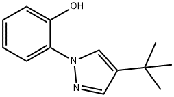 Phenol, 2-[4-(1,1-dimethylethyl)-1H-pyrazol-1-yl]- Struktur