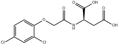 [2-(2,4-Dichlorophenoxy)acetyl]-D-aspartic acid Structure