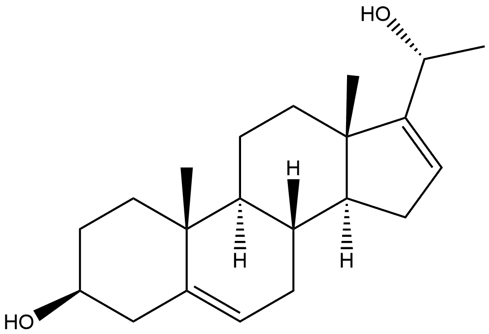 Pregna-5,16-diene-3,20-diol, (3β,20R)- Structure