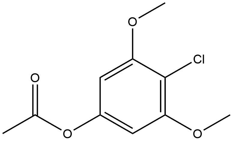 Phenol, 4-chloro-3,5-dimethoxy-, 1-acetate Structure