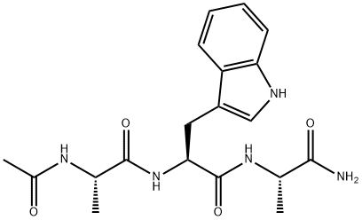 (S)-2-((S)-2-Acetamidopropanamido)-N-((S)-1-amino-1-oxopropan-2-yl)-3-(1H-indol-3-yl)propanamide 结构式