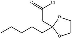 1,3-Dioxolane-2-acetyl chloride, 2-pentyl- Struktur