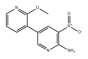 [3,3'-Bipyridin]-6-amine, 2'-methoxy-5-nitro- Structure