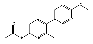 Acetamide, N-(6'-methoxy-2-methyl[3,3'-bipyridin]-6-yl)- Struktur