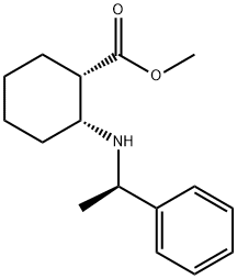 Cyclohexanecarboxylic acid, 2-[[(1R)-1-phenylethyl]amino]-, methyl ester, (1S,2R)-,835926-53-9,结构式