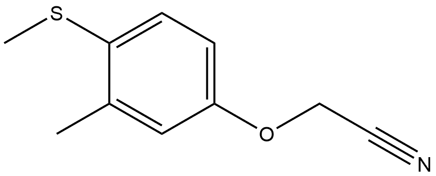 2-[3-Methyl-4-(methylthio)phenoxy]acetonitrile Structure