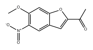 Ethanone, 1-(6-methoxy-5-nitro-2-benzofuranyl)- Structure