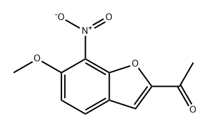 Ethanone, 1-(6-methoxy-7-nitro-2-benzofuranyl)- Struktur