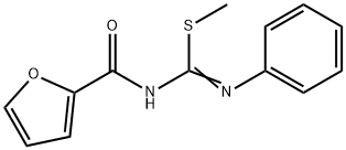 Carbamimidothioic acid, N-(2-furanylcarbonyl)-N'-phenyl-, methyl ester Structure