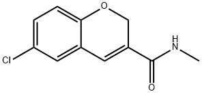 2H-1-Benzopyran-3-carboxamide, 6-chloro-N-methyl- Struktur