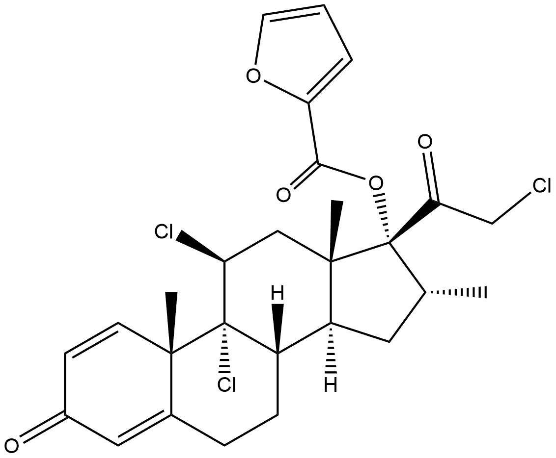 Pregna-1,4-diene-3,20-dione, 9,11,21-trichloro-17-[(2-furanylcarbonyl)oxy]-16-methyl-, (11β,16α)- (9CI)