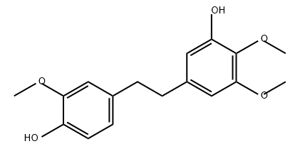 Phenol, 5-[2-(4-hydroxy-3-methoxyphenyl)ethyl]-2,3-dimethoxy- Structure