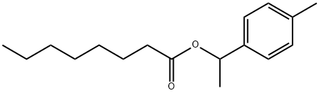 Octanoic acid, 1-(4-methylphenyl)ethyl ester Structure