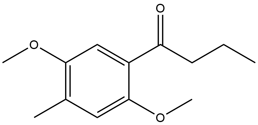 1-(2,5-Dimethoxy-4-methylphenyl)-1-butanone,83893-20-3,结构式