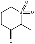 2H-Thiopyran-3(4H)-one, dihydro-2-methyl-, 1,1-dioxide 化学構造式