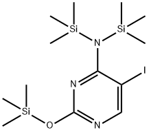 5-Iodo-N,N-bis(trimethylsilyl)-2-((trimethylsilyl)oxy)pyrimidin-4-amine Structure