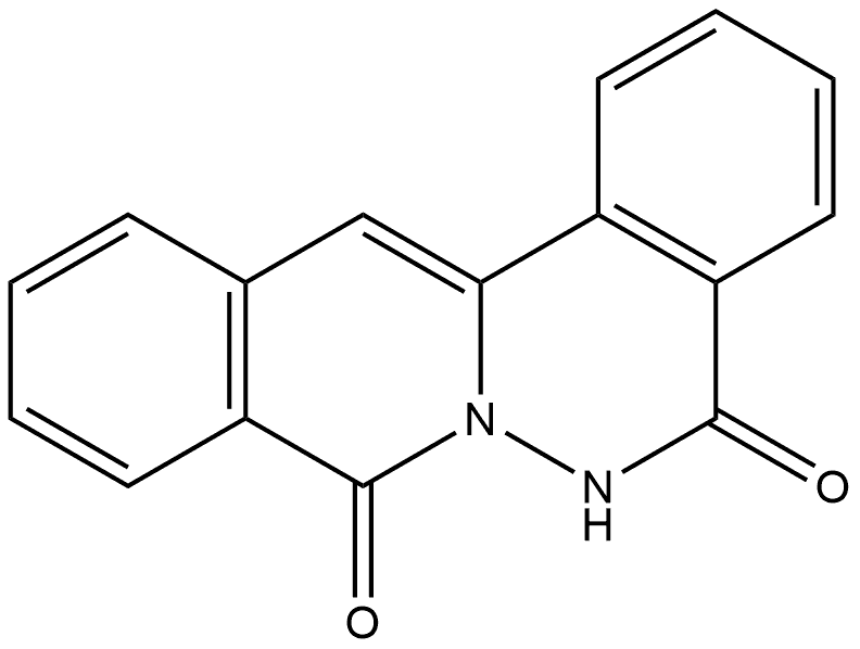 6H-Isoquino[3,2-a]phthalazine-5,8-dione Struktur