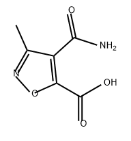 5-Isoxazolecarboxylic acid, 4-(aminocarbonyl)-3-methyl- Structure