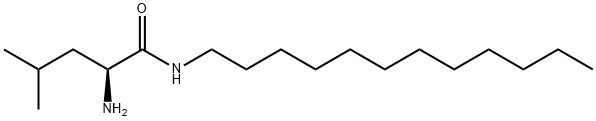 Pentanamide, 2-amino-N-dodecyl-4-methyl-, (2S)- Structure