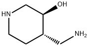 3-Piperidinol, 4-(aminomethyl)-, (3S,4S)- Struktur