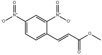 2-Propenoic acid, 3-(2,4-dinitrophenyl)-, methyl ester, (2E)- 化学構造式