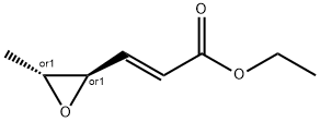 2-Propenoic acid, 3-[(2R,3R)-3-methyl-2-oxiranyl]-, ethyl ester, (2E)-rel- Structure