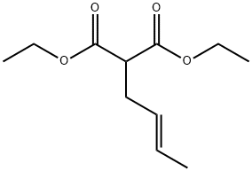 Propanedioic acid, 2-(2E)-2-buten-1-yl-, 1,3-diethyl ester,84200-37-3,结构式