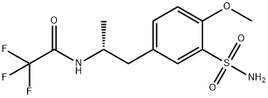 Acetamide, N-[(1R)-2-[3-(aminosulfonyl)-4-methoxyphenyl]-1-methylethyl]-2,2,2-trifluoro-