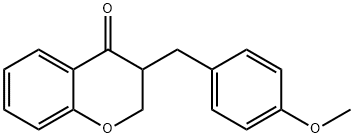 3-(4-Methoxybenzyl)chroman-4-one Struktur