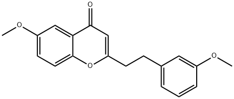 6-甲氧基-2-[2-(3'-甲氧基苯)乙基]色原酮,84294-88-2,结构式