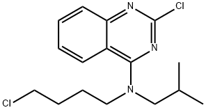 2-Chloro-N-(4-chlorobutyl)-N-isobutylquinazolin-4-amine Struktur