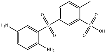 Benzenesulfonic acid, 5-[(2,5-diaminophenyl)sulfonyl]-2-methyl- Struktur