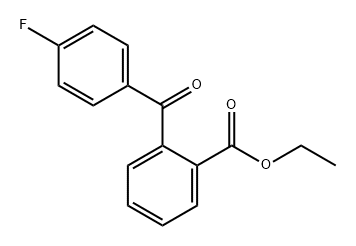 Benzoic acid, 2-(4-fluorobenzoyl)-, ethyl ester Structure