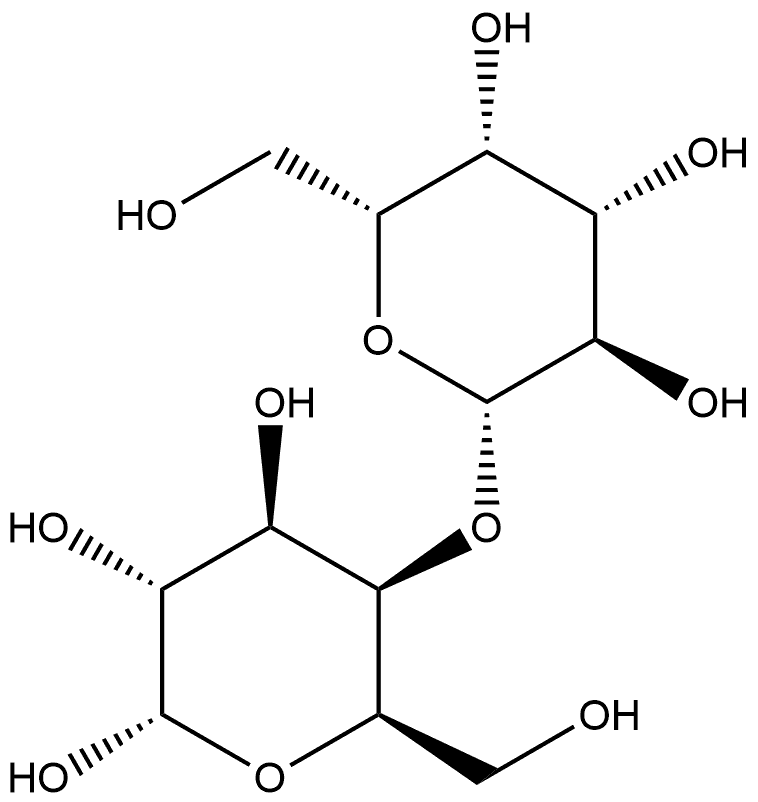 α-D-Galactopyranose, 4-O-β-D-galactopyranosyl- 化学構造式