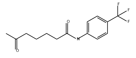 Heptanamide, 6-oxo-N-[4-(trifluoromethyl)phenyl]- 结构式