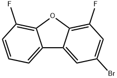 Dibenzofuran, 2-bromo-4,6-difluoro- 化学構造式