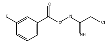 Benzoic acid, 3-fluoro-, (2-chloro-1-iminoethyl)azanyl ester