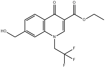 Ethyl 7-(hydroxymethyl)-4-oxo-1-(2,2,2-trifluoroethyl)-1,4-dihydroquinoline-3-carboxylate|