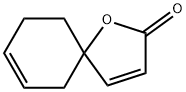 スピロ[3-シクロヘキセン-1,2'(5'H)-フラン]-5'-オン 化学構造式
