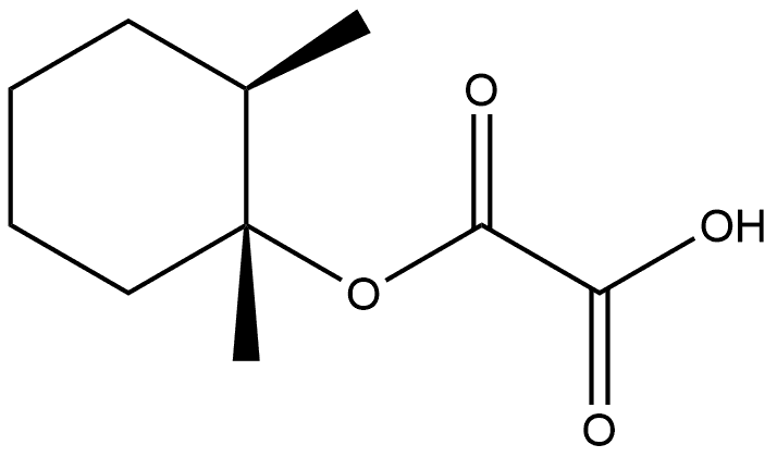 Ethanedioic acid, 1-?[(1R,?2R)?-?1,?2-?dimethylcyclohexyl] ester, rel- 结构式