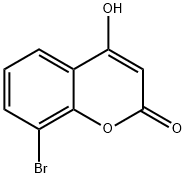 2H-1-Benzopyran-2-one, 8-bromo-4-hydroxy- Structure