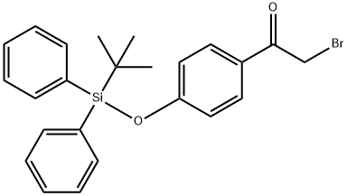 2-Bromo-1-(4-((tert-butyldiphenylsilyl)oxy)phenyl)ethanone Struktur